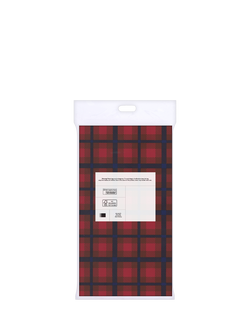 John Lewis Plaid Check Paper Tablecloth, Red - view 2, Red