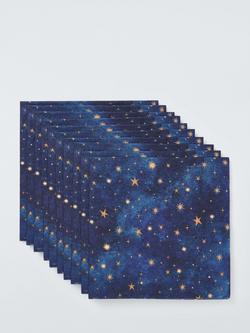 John Lewis Star Napkins, Pack of 20, Navy - view 2, Navy