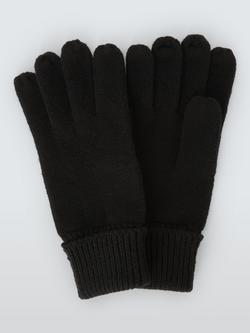 John Lewis Plain Gloves, Black, Black