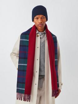 John Lewis Wool Beanie & Scarf Gift Set, Navy, Navy