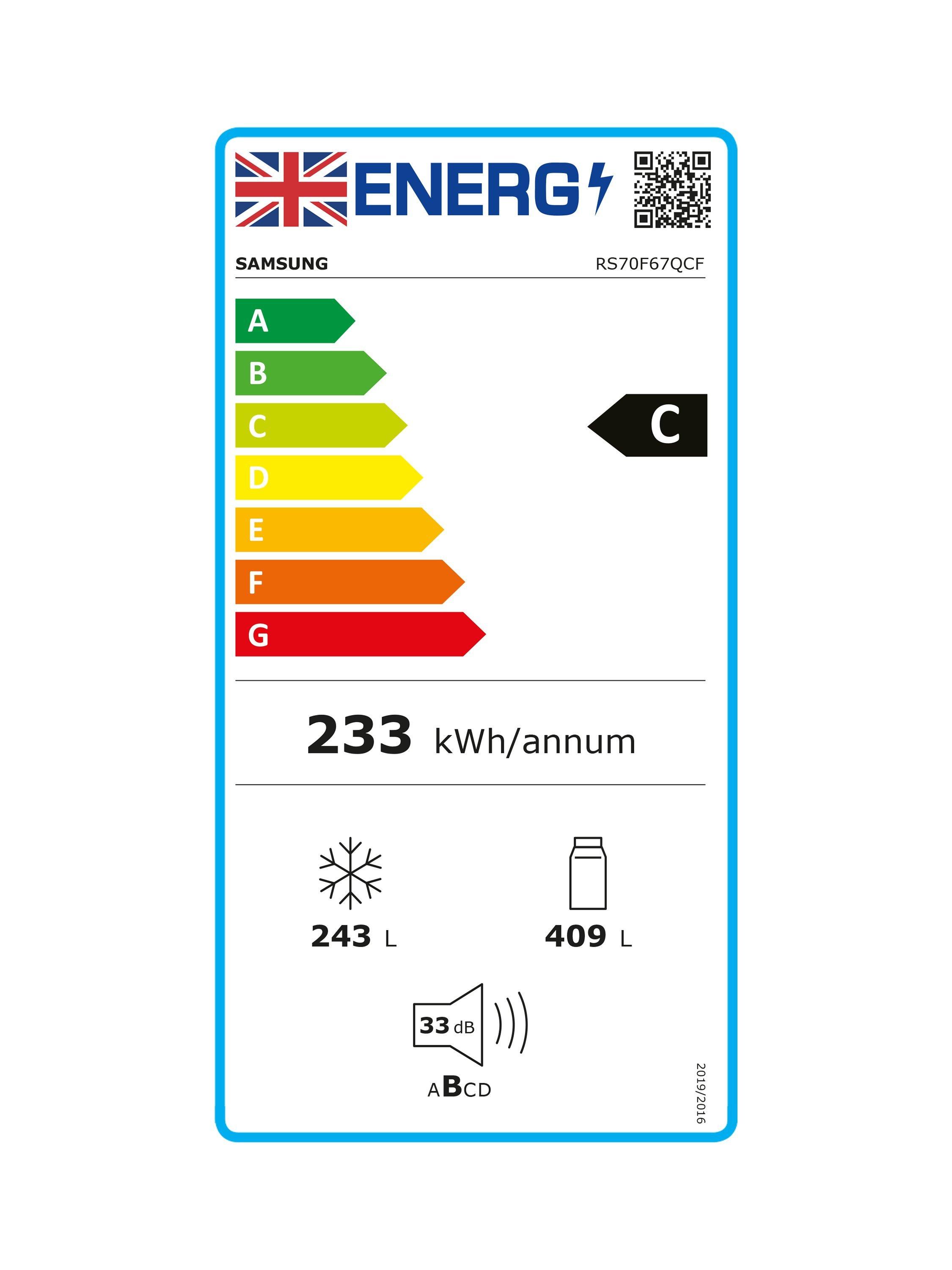 This item is rated C for energy efficiency on a scale from A (most efficient) to G (least efficient).