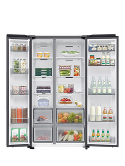 Samsung Series 7 RS70F67QCTEU Freestanding 65/35 Smart American Fridge Freezer with SpaceMax™, Silver - view 2, Silver