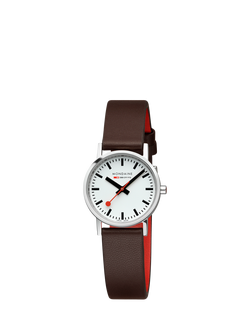 Mondaine Women's Classic Collection A6583032311SBGV Vegan Leather Strap Watch, Brown - view 2, Brown