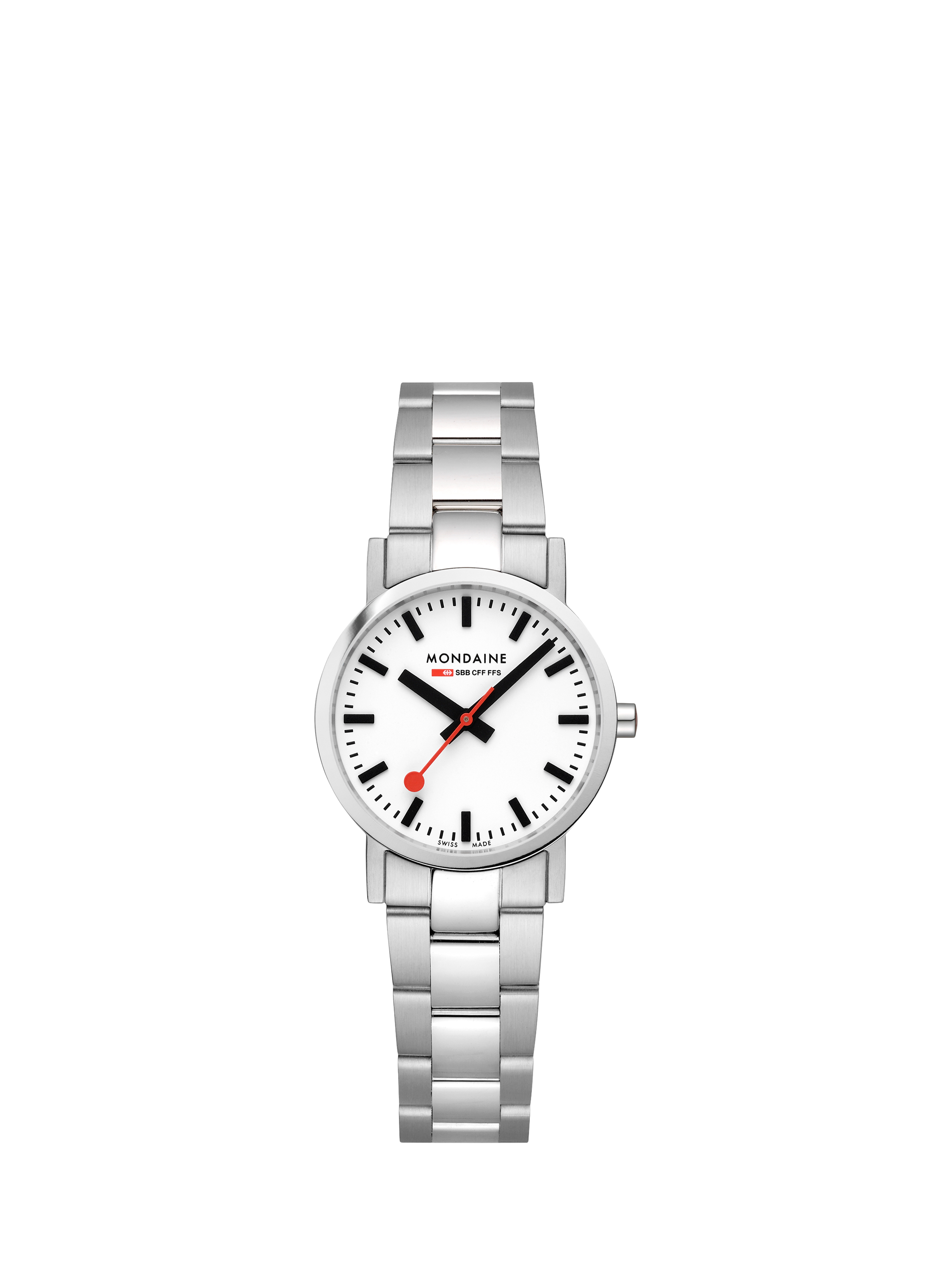 Product image 1 of 7, which shows Mondaine Women's Classic Collection A6583032311SBJ Bracelet Strap Watch, Silver