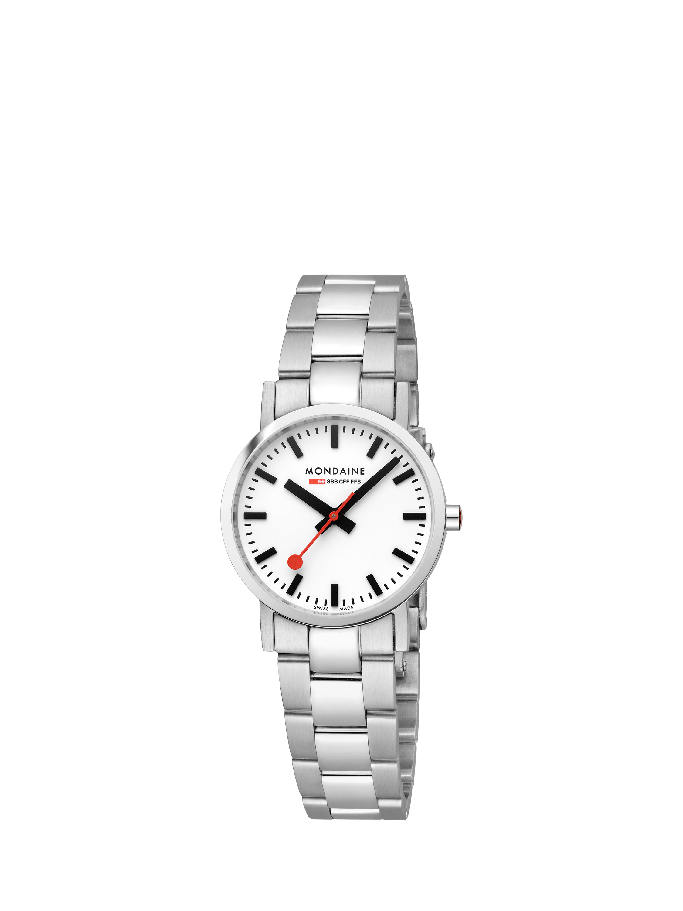 Product image 2 of 7, which shows Mondaine Women's Classic Collection A6583032311SBJ Bracelet Strap Watch, Silver