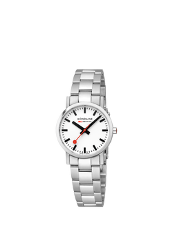 Mondaine Women's Classic Collection A6583032311SBJ Bracelet Strap Watch, Silver - view 2, Silver