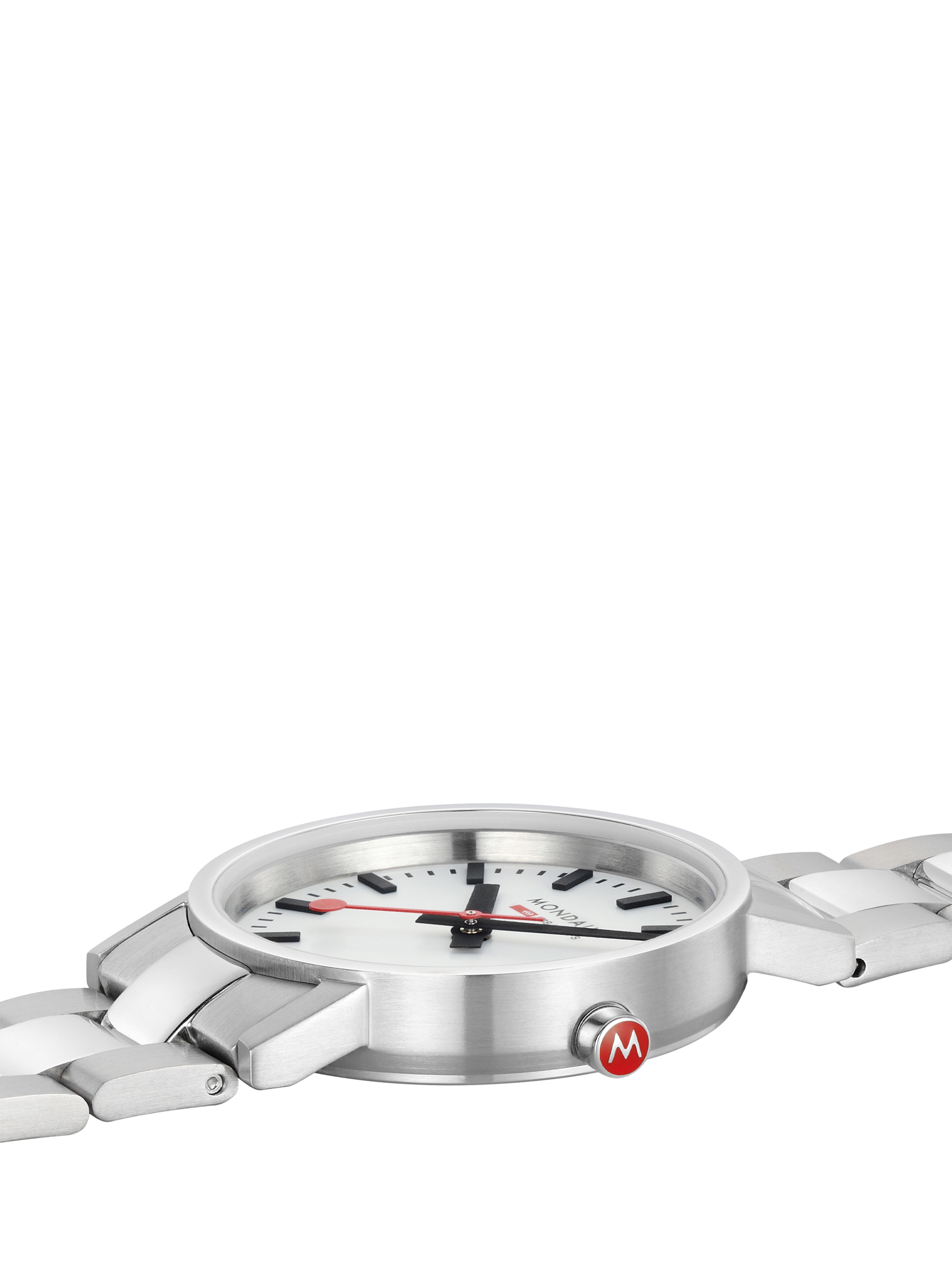 Product image 3 of 7, which shows Mondaine Women's Classic Collection A6583032311SBJ Bracelet Strap Watch, Silver