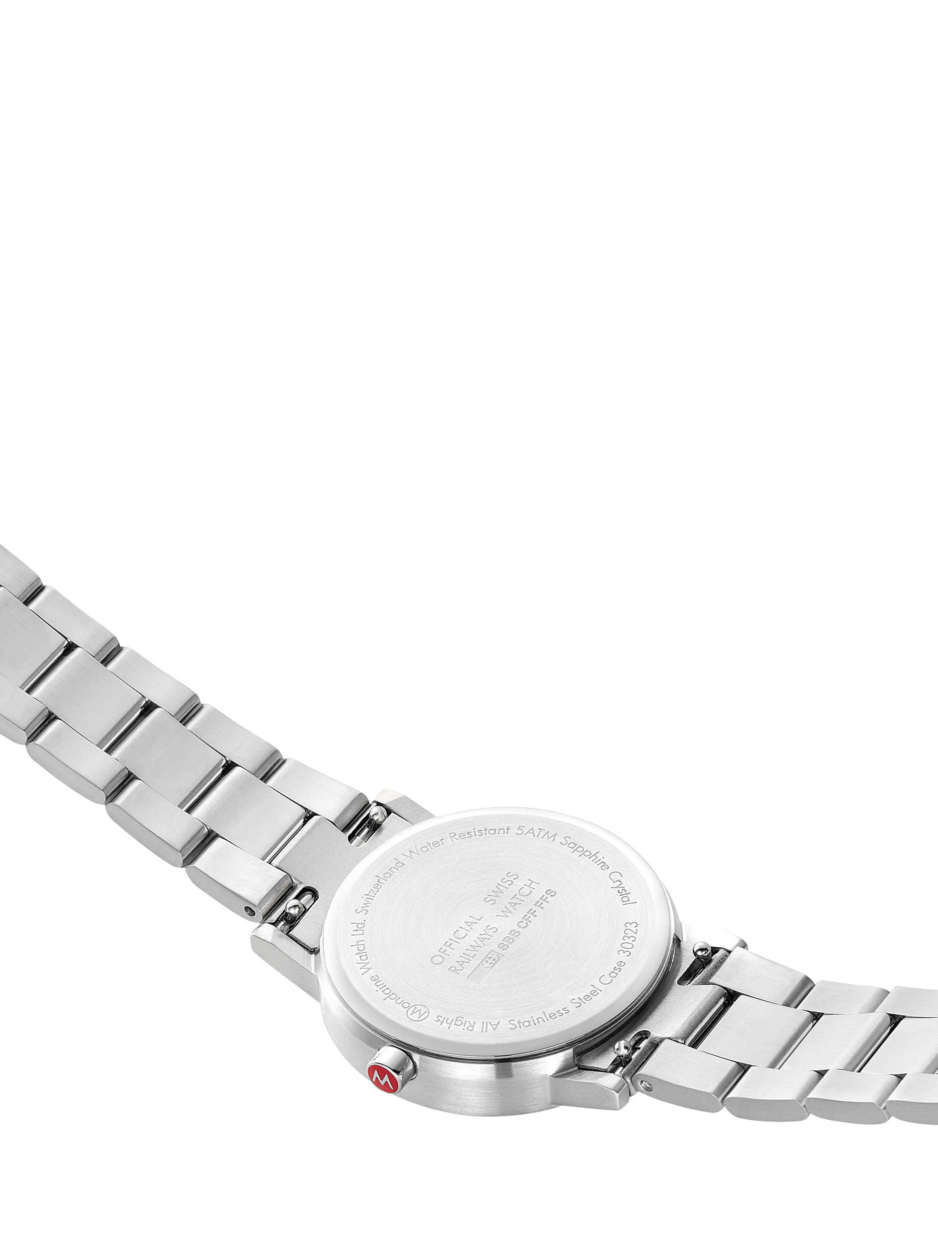 Product image 4 of 7, which shows Mondaine Women's Classic Collection A6583032311SBJ Bracelet Strap Watch, Silver