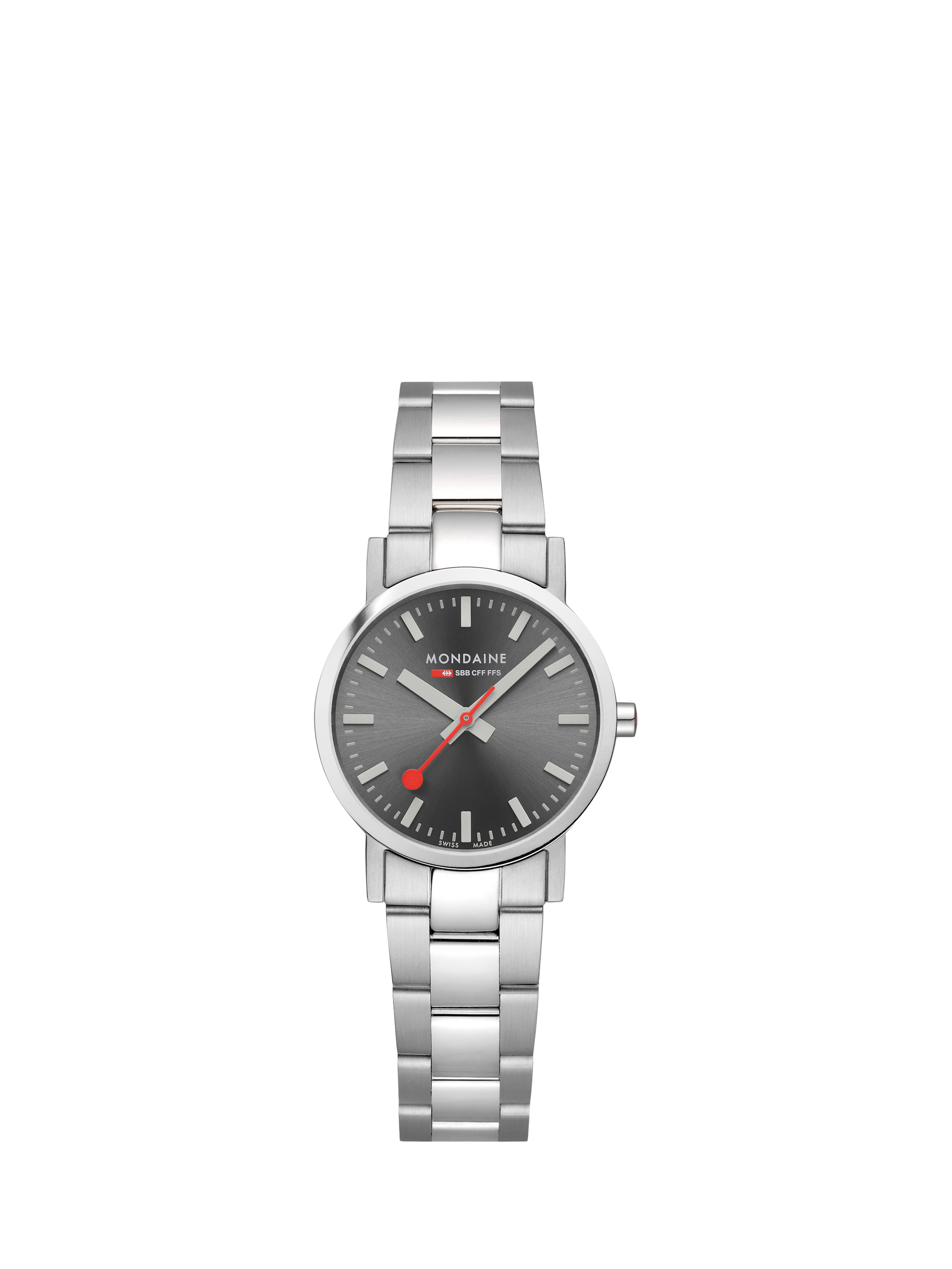 Product image 1 of 7, which shows Mondaine Women's Classic Collection A6583032380SBJ Bracelet Strap Watch, Silver