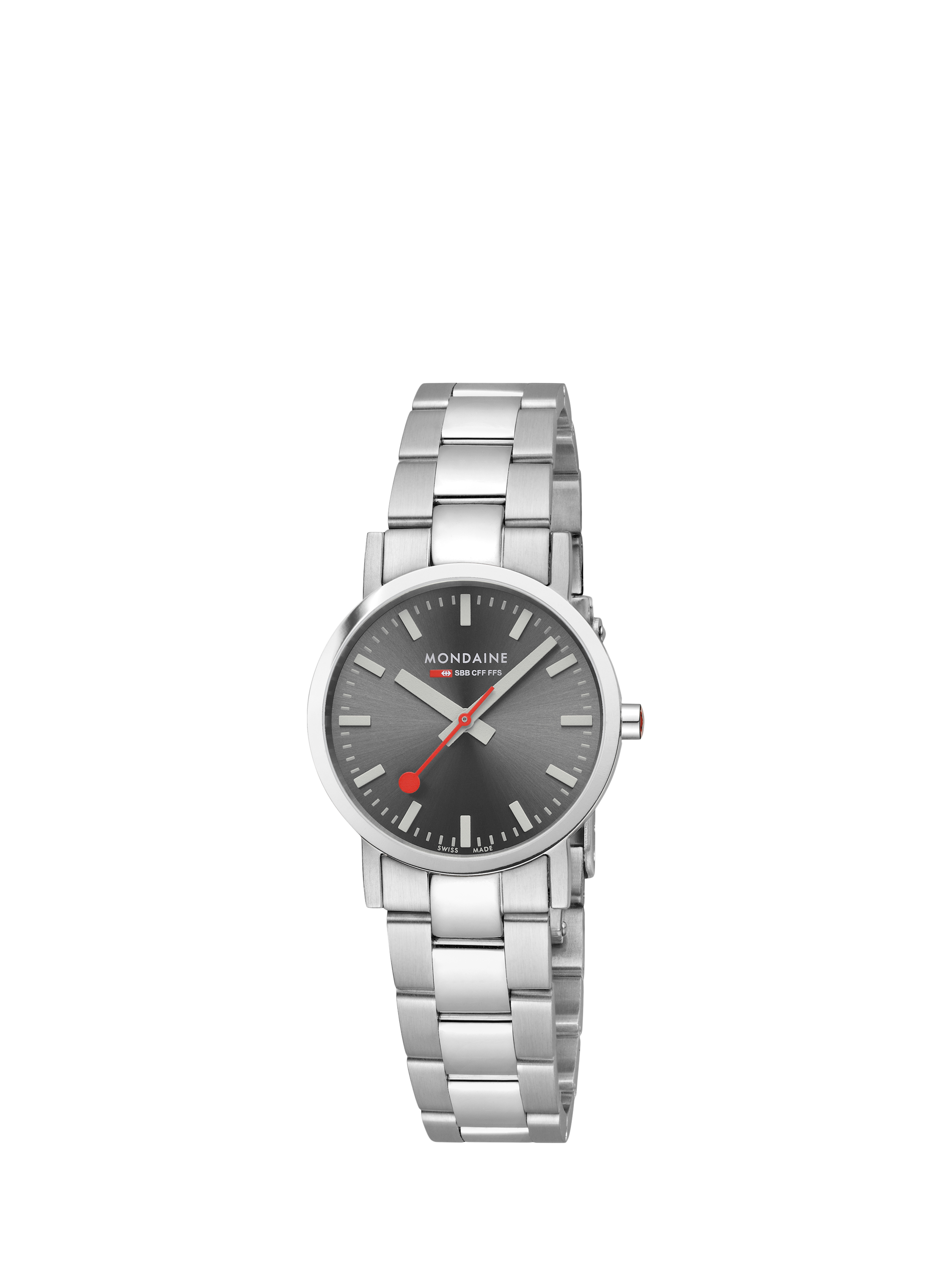 Product image 2 of 7, which shows Mondaine Women's Classic Collection A6583032380SBJ Bracelet Strap Watch, Silver