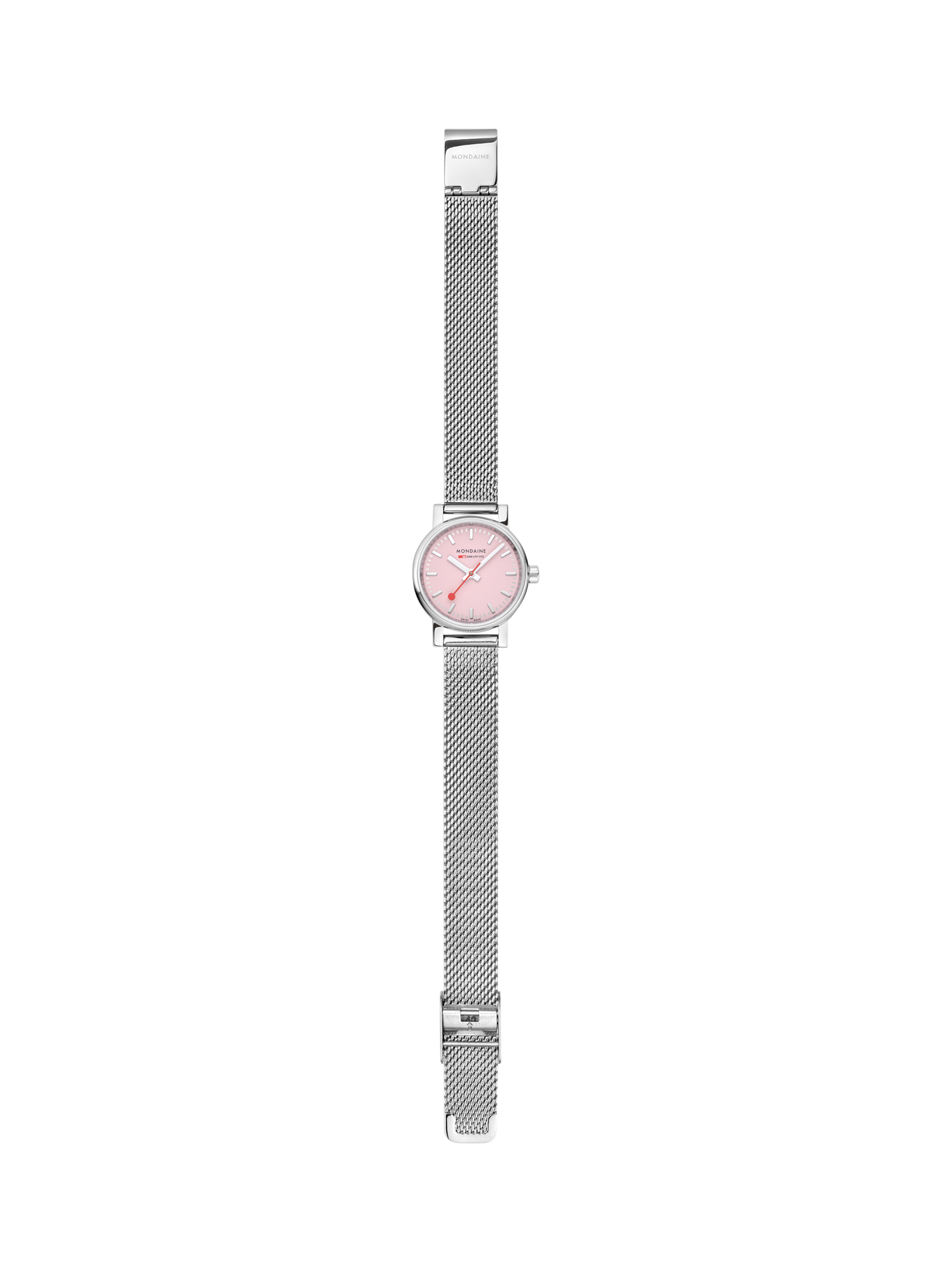 Product image 6 of 8, which shows Mondaine Women's Evo 2 MSE26130SM Wild Rose Bracelet Strap Watch, Silver