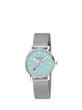 Mondaine Unisex Evo 2 MSE35140SM Turquoise Lake Bracelet Strap Watch, Silver