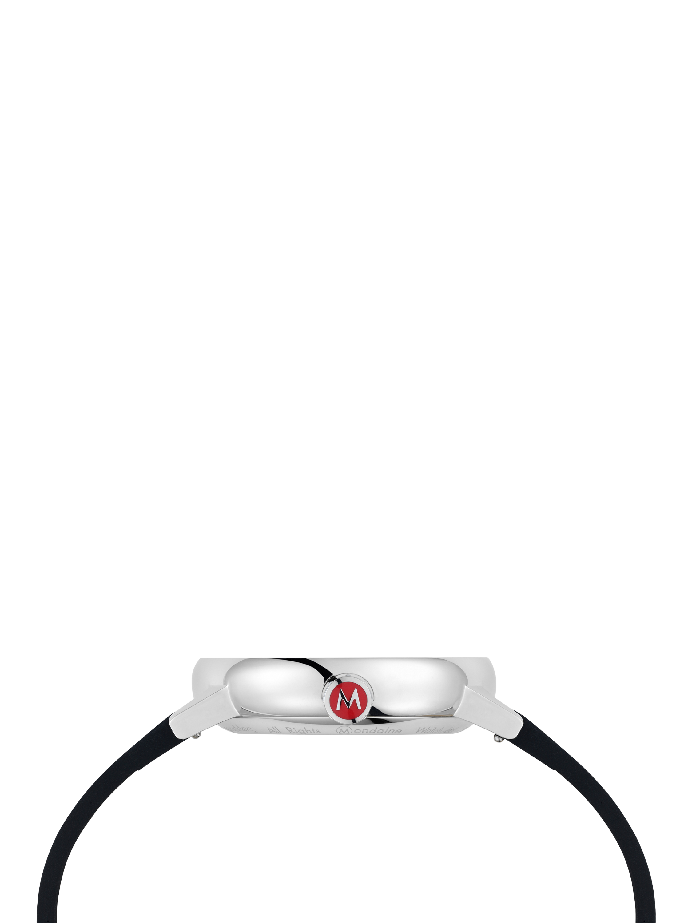 Product image 5 of 9, which shows Mondaine Unisex Automatic Evo 2 MSE40610LBV Vegan Leather Strap Watch, Black