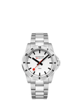 Mondaine Men's Numeri MSN4211BSK Bracelet Strap Watch, Silver