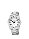 Mondaine Men's Numeri MSN4211BSK Bracelet Strap Watch, Silver