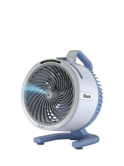 Shark FlexBreeze HydroGo Portable Misting Fan, Glacier Blue