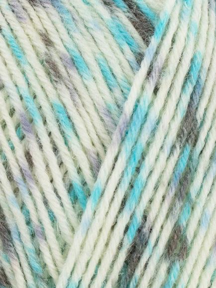 West Yorkshire Spinner Butterflies 4 Ply Knitting Yarn, 100g - view 2, Chalkhill Blue