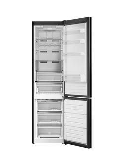 Bertazzoni Modern Series RBM60F5FBNC Freestanding 70/30 Fridge Freezer, Black Glass - view 2, Black Glass