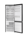 Bertazzoni Modern Series RBM70F4FBNC Freestanding 70/30 Fridge Freezer, Black Glass