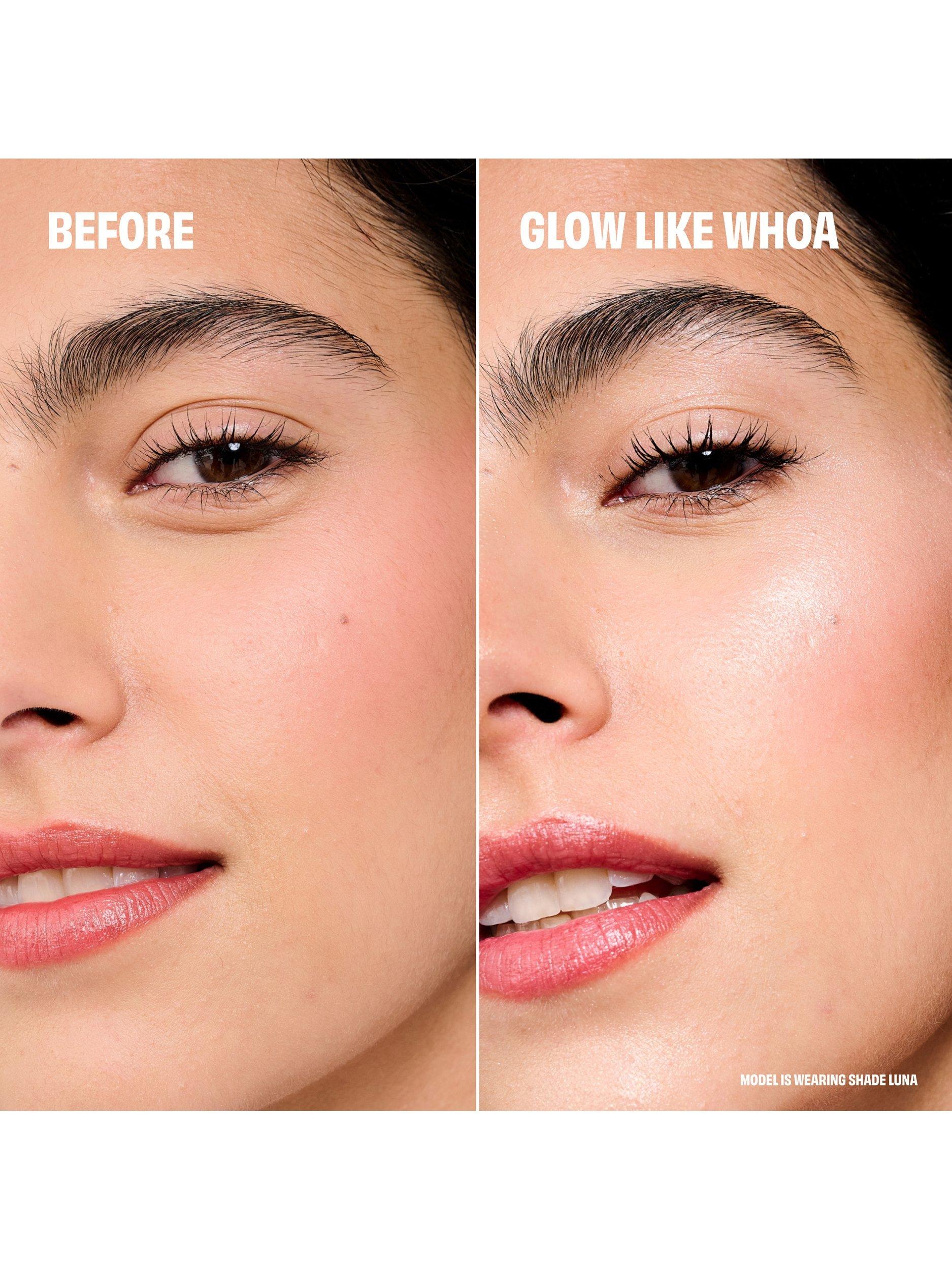 Product image 2 of 8, which shows Benefit Glow-la-la Highlight Powder, Luna