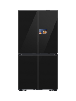 Samsung Bespoke AI Series 9 RM90F67CECEU Freestanding 60/40 American Fridge Freezer with AI Home, Black, Black