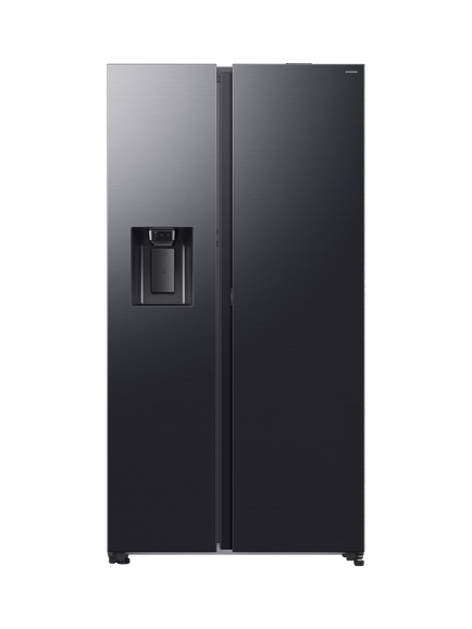 Samsung Series 8 RS80F66KBFEU Freestanding 65/35 Smart American Fridge Freezer with On-device Bixby, Black, Black