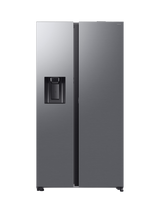 Samsung Series 8 RS80F66KBTEU Freestanding 65/35 Smart American Fridge Freezer with On-device Bixby, Silver