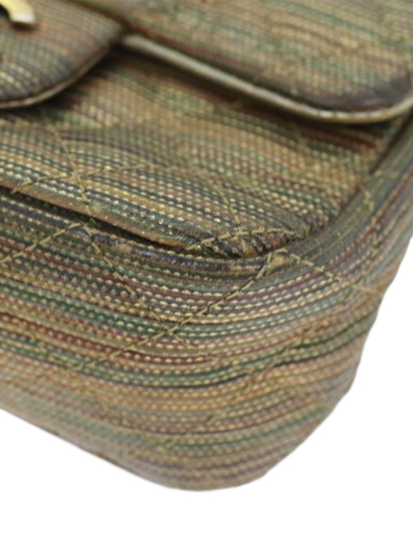 Product image 10 of 10, which shows Pre-loved CHANEL 2015 Mini Lambskin Classic Single Flap Cross Body Bag, Gold