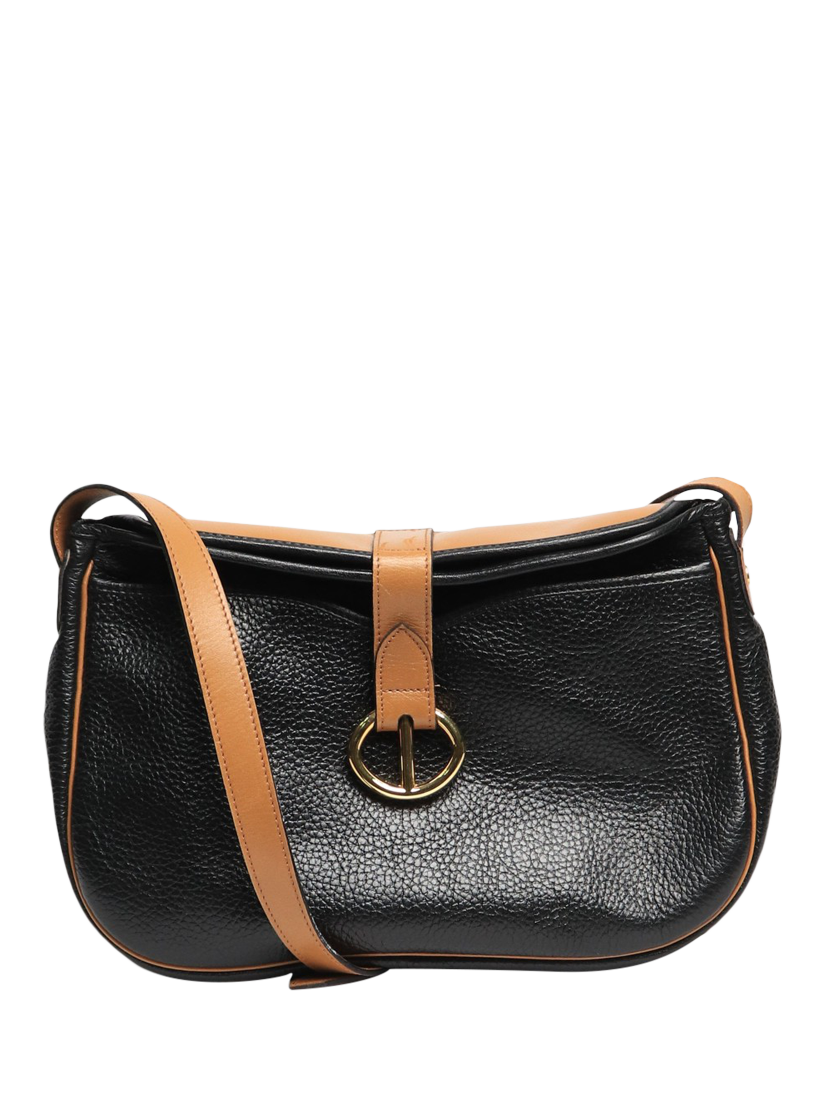 Pre-loved Christian Dior Leather Shoulder Bag, Black