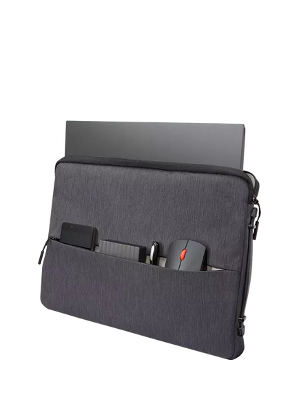 Lenovo Urban Sleeve Case for Laptops, Charcoal Grey - view 2, Charcoal Grey