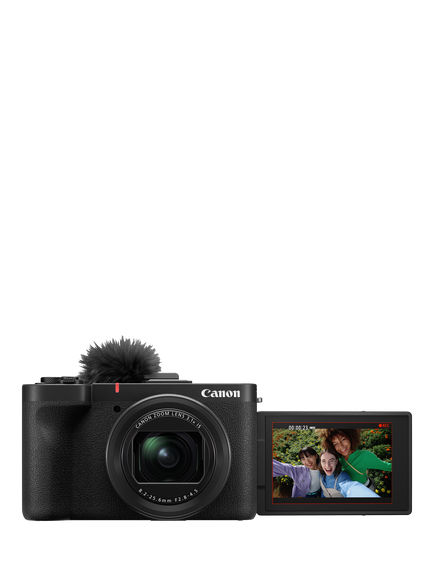 Canon PowerShot V1 Vlogging Camera, 4K Ultra HD, 22.3MP, Wi-Fi, Bluetooth, 3" Vari-angle Touch Screen, Black - view 2, Black