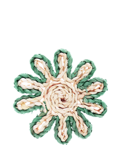 Truly Corn Husk Coaster, Blue