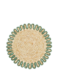 Truly Corn Husk Placemat, Blue