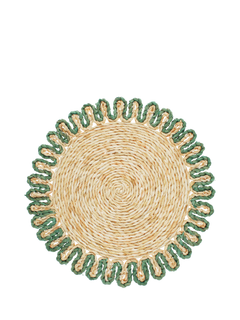 Truly Corn Husk Placemat, Blue