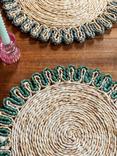 Truly Corn Husk Placemat, Blue
