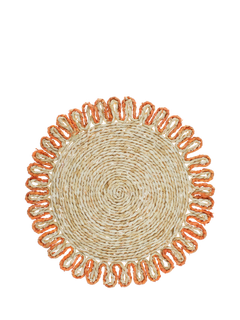 Truly Corn Husk Placemat, Orange