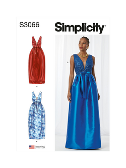 Simplicity Misses' Special Occasion Gown Sewing Pattern, S3066, Multi