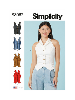 Simplicity Misses' Tops with Cup Sizes Sewing Pattern, S3067, Multi