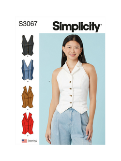 Simplicity Misses' Tops with Cup Sizes Sewing Pattern, S3067, Multi