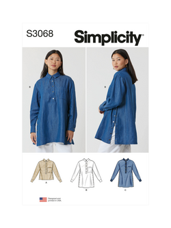 Simplicity Misses' Top and Tunic Sewing Pattern, S3068, Multi