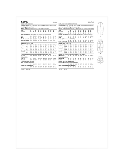 Simplicity Misses' Barrel Leg Pants and Shorts Sewing Pattern, S3069 - view 2, Multi
