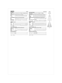 Simplicity Misses' Flared Skirt Sewing Pattern, S3070 - view 2, Multi