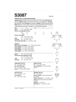 Simplicity Aprons and Button On Accessories Sewing Pattern, S30867 - view 2, Multi