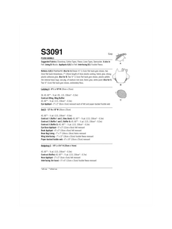 Simplicity Ruffle Detail Plush Animals Sewing Pattern, S3091 - view 2, Multi