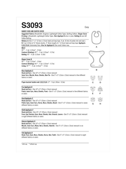 Simplicity Padded Bib and Nappy Cover Sewing Pattern, S3093 - view 2, Multi