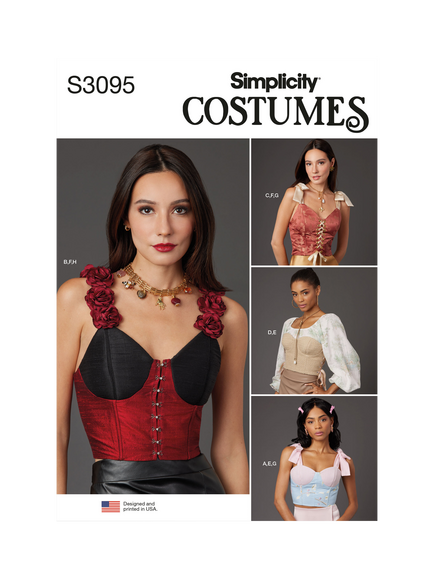 Simplicity Design Your Own Corset Sewing Pattern, S3095, Multi
