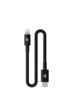 Beats USB-C to Lightning Woven Short Cable, 20cm, Bolt Black, Bolt Black