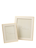 Truly Lifestyle Photo Frame, Cream/Gold
