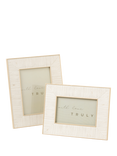 Truly Lifestyle Rattan Effect Photo Frame, Cream