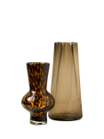 Truly Tortoiseshell Effect Glass Vase, H23cm, Brown